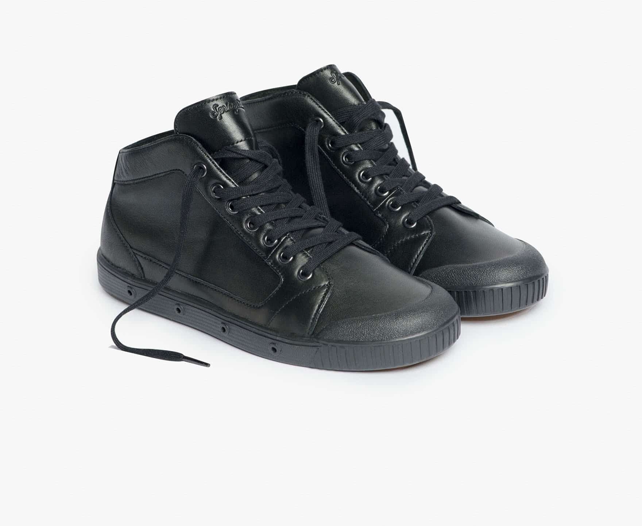 Spring Court M2 LAMBSKIN Men's Trainers Black | South Africa-71DVFUPGZ